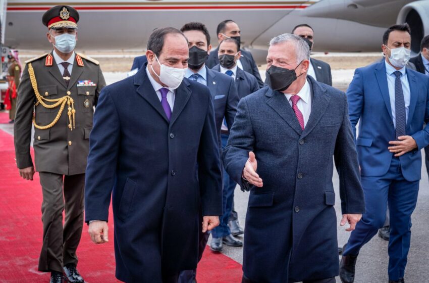  العاهل الاردني يجتمع مع بن زايد والسيسي والكاظمي في العقبة