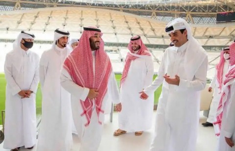  ولي عهد السعودية يصل قطر لحضور افتتاح مونديال 2022