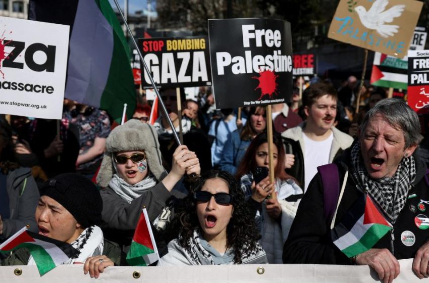  صرخة من المدرجات: إلغاء مباراة في إنجلترا بعد رفع أعلام فلسطين ومطالب بوقف الإبادة في غزة