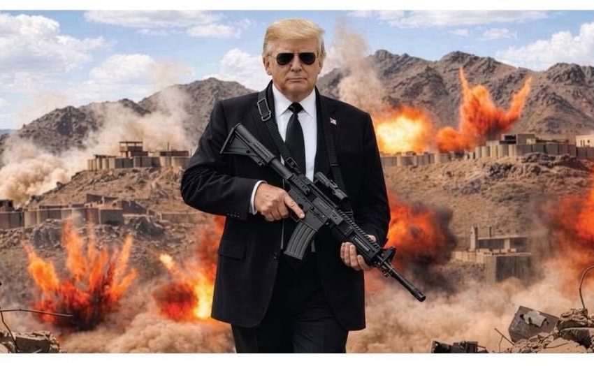  ترامب ينشر صورة له ممسكا ببندقية ويهدد إيران: انتهى وقت اللطف